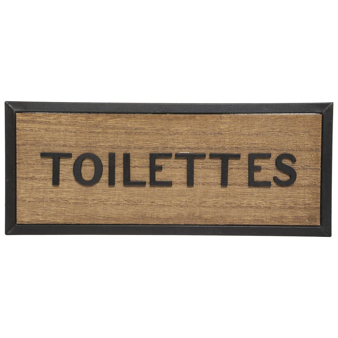 ATMOSPHERA Plaque de porte bois "Javier"