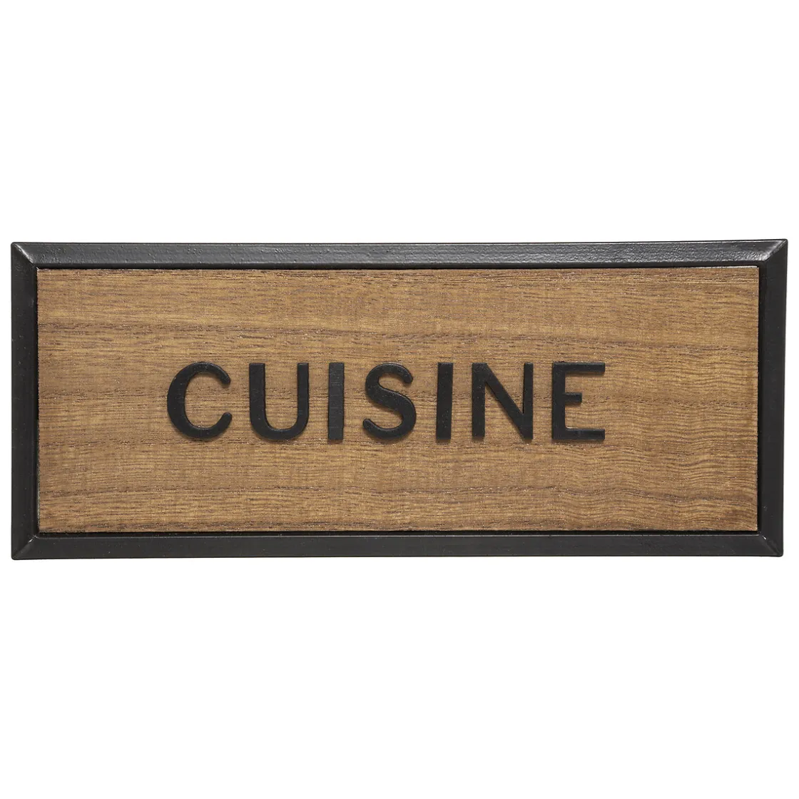 ATMOSPHERA Plaque de porte bois "Javier"