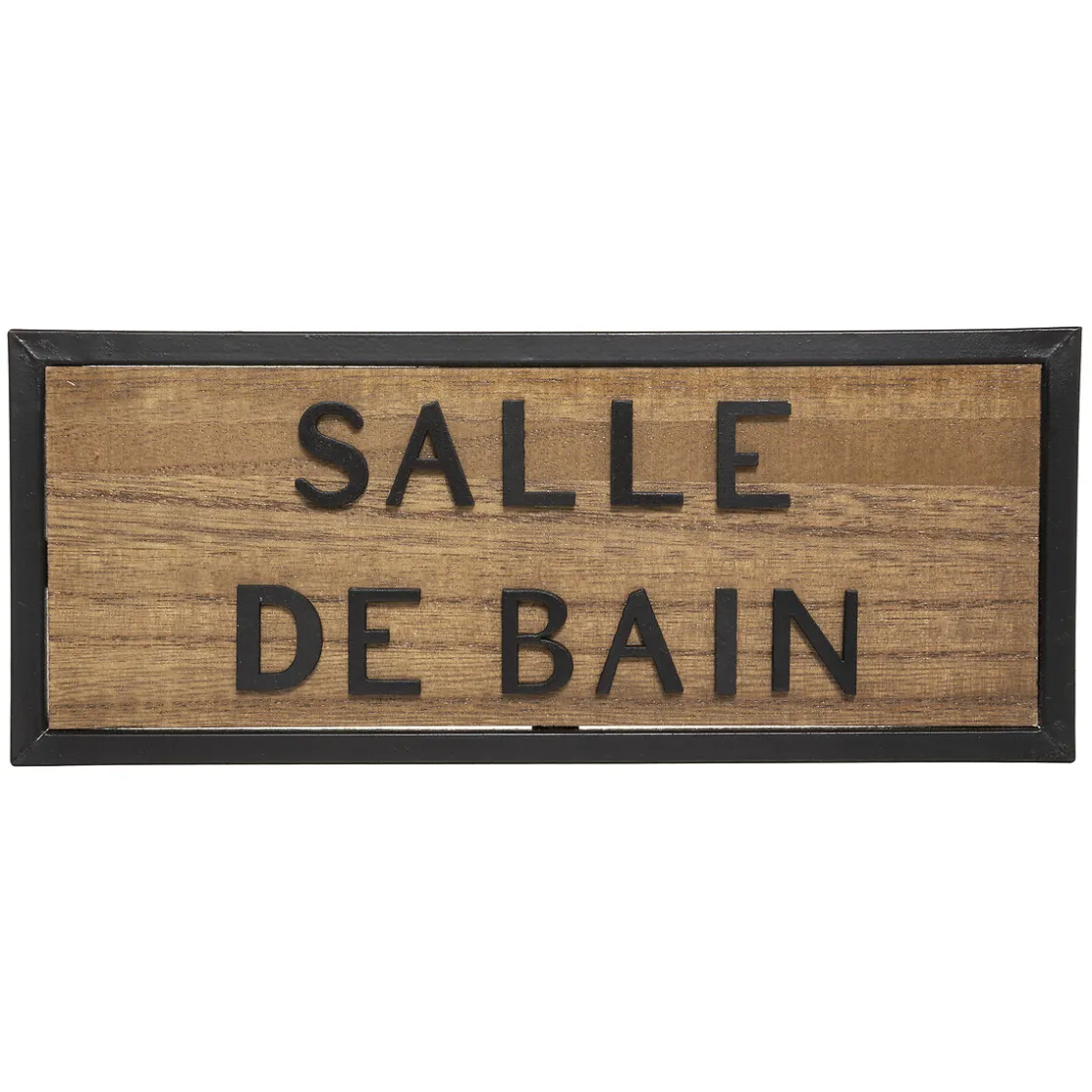 ATMOSPHERA Plaque de porte bois "Javier"