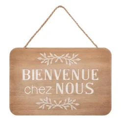 ATMOSPHERA Plaque de porte bois "Krystel" New