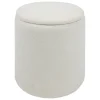 ATMOSPHERA Pouf coffre bouclette "Kaydi" Clearance