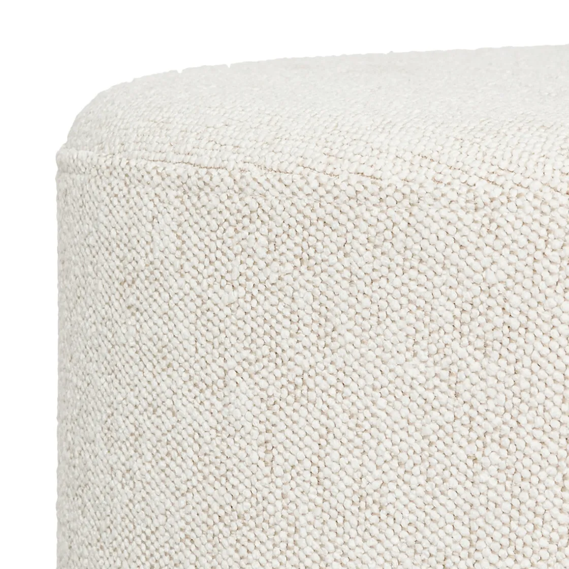 ATMOSPHERA Pouf galet bouclette "Estria" New