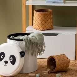 ATMOSPHERA Pouf-coffre enfant Panda "Andy" New