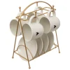 ATMOSPHERA Rack 4 tasses "The floral" Clearance
