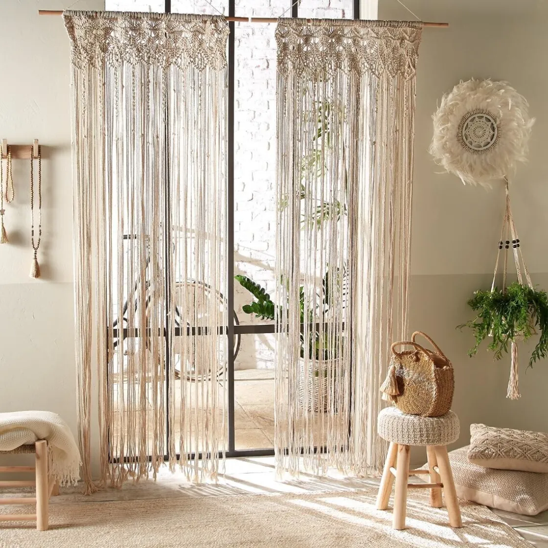 ATMOSPHERA Rideau fil "Macramé" Sale