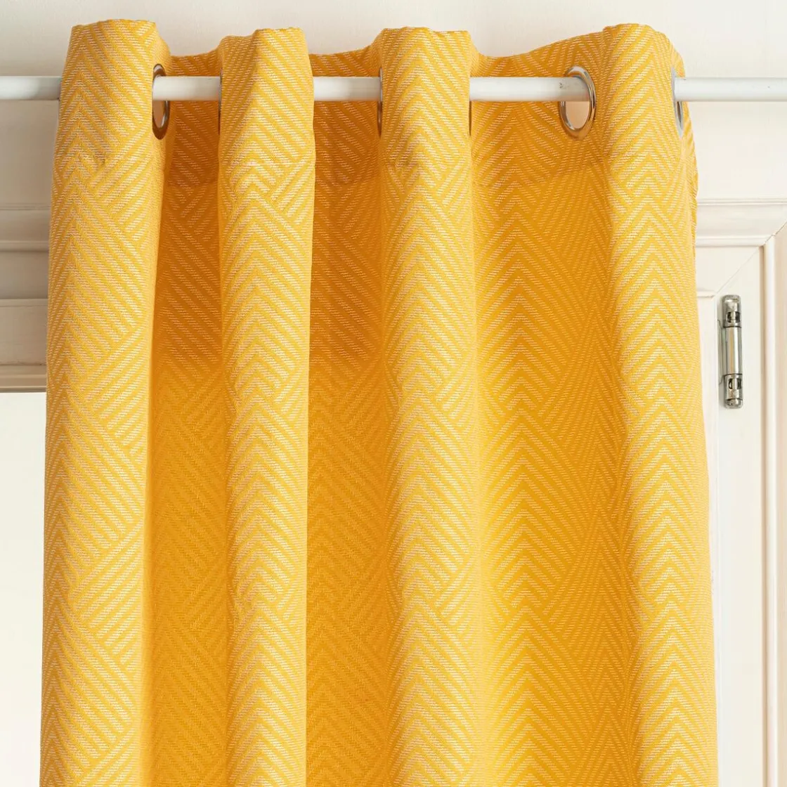 ATMOSPHERA Rideau "Géom", motifs jacquard Best