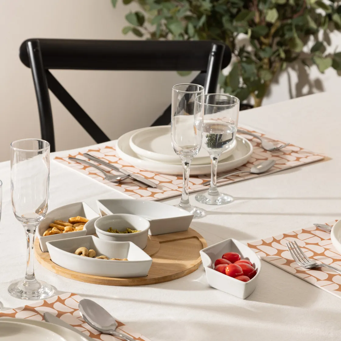 ATMOSPHERA Service apéritif 6 pièces rond Hot