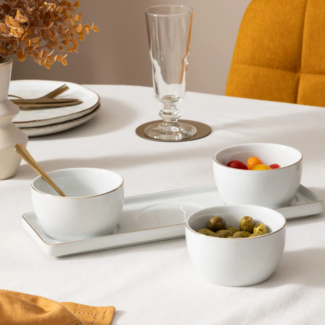 ATMOSPHERA Set apéritif 4 pièces "Arya" Discount
