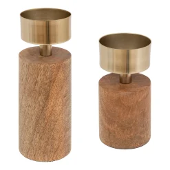 ATMOSPHERA Set de 2 bougeoirs Outlet