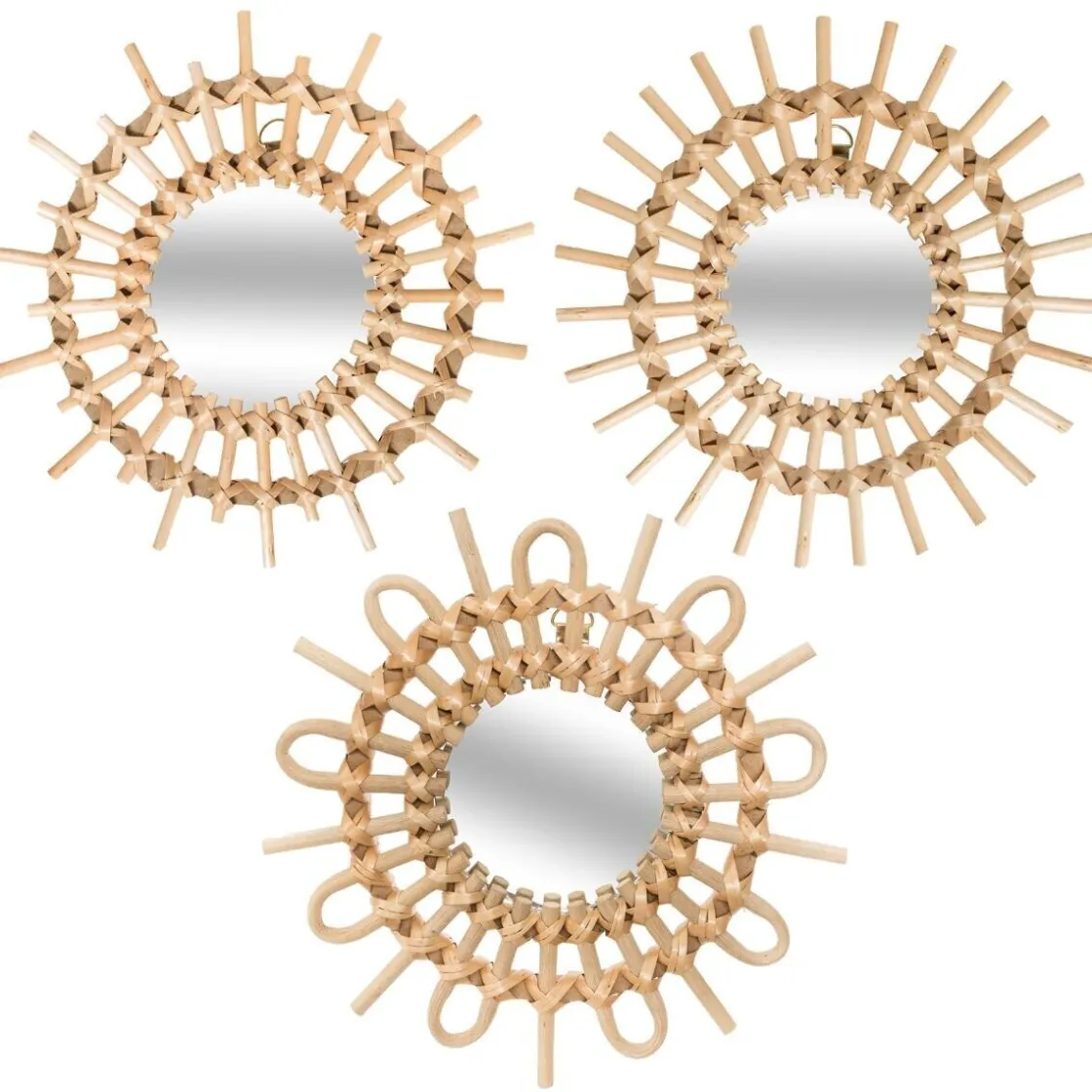 ATMOSPHERA Set de 3 miroirs "Aida" Hot