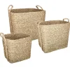 ATMOSPHERA Set de 3 paniers à anses rectangulaires Outlet