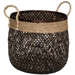 ATMOSPHERA Set de 3 paniers "Corde" Hot