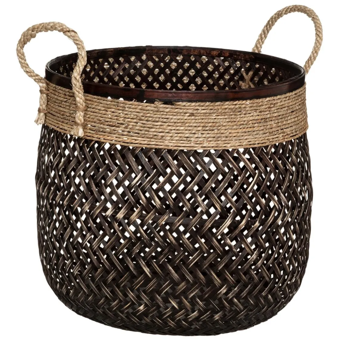 ATMOSPHERA Set de 3 paniers "Corde" Hot