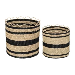 ATMOSPHERA Set de 2 paniers "Jada" Sale