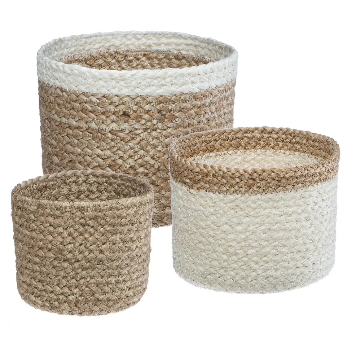 ATMOSPHERA Set de 3 paniers, jute Sale