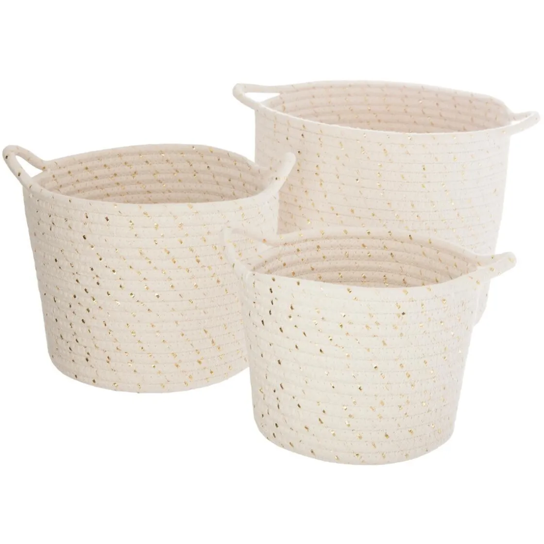 ATMOSPHERA Set de 3 paniers "Lurex" Clearance