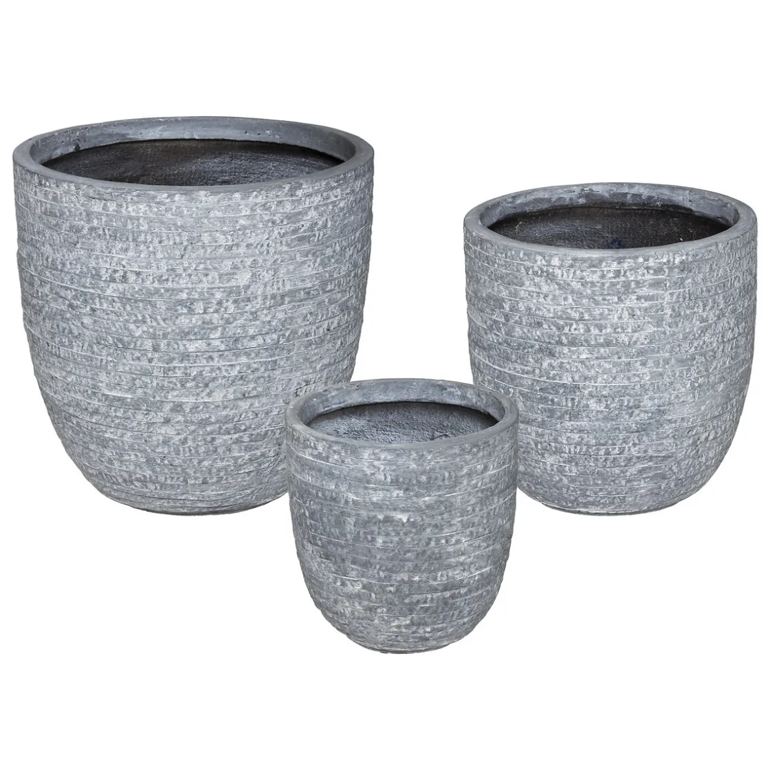 ATMOSPHERA Set de 3 pots, métal