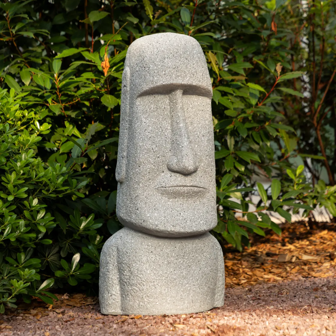 ATMOSPHERA Statue d'exterieur "Moai"