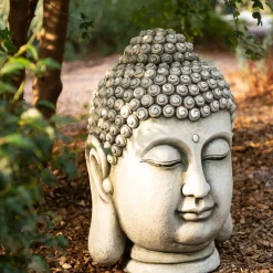 ATMOSPHERA Statuette d'exterieur Bouddha "Osel" New