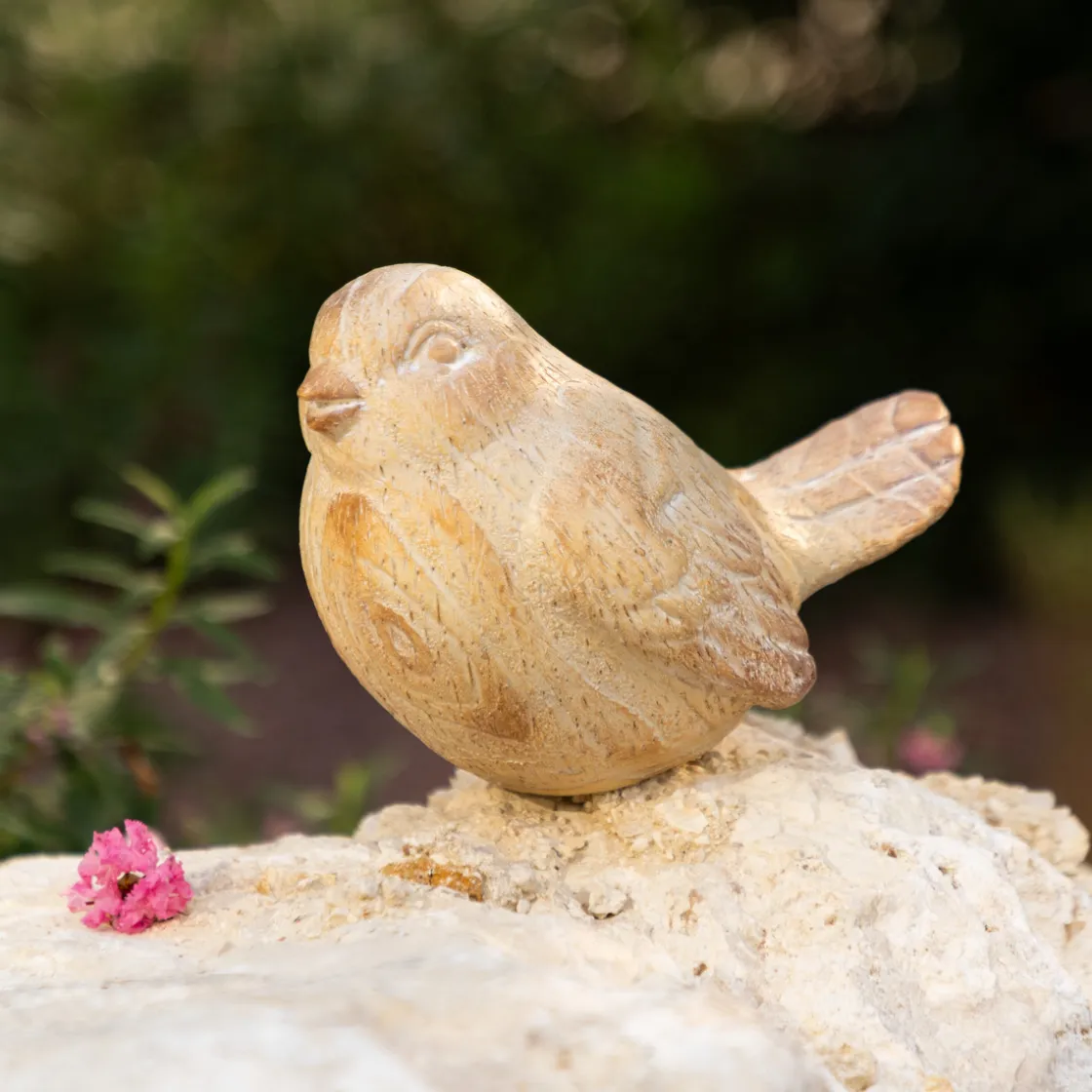 ATMOSPHERA Statuette d'exterieur Oiseau "Birdy" New