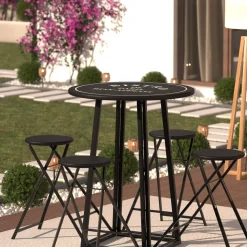 ATMOSPHERA Table 4 chaises d'extérieur Hot