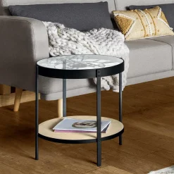 ATMOSPHERA Table d'appoint horloge