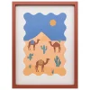 ATMOSPHERA Tableau imprimé encadré "Arone" New