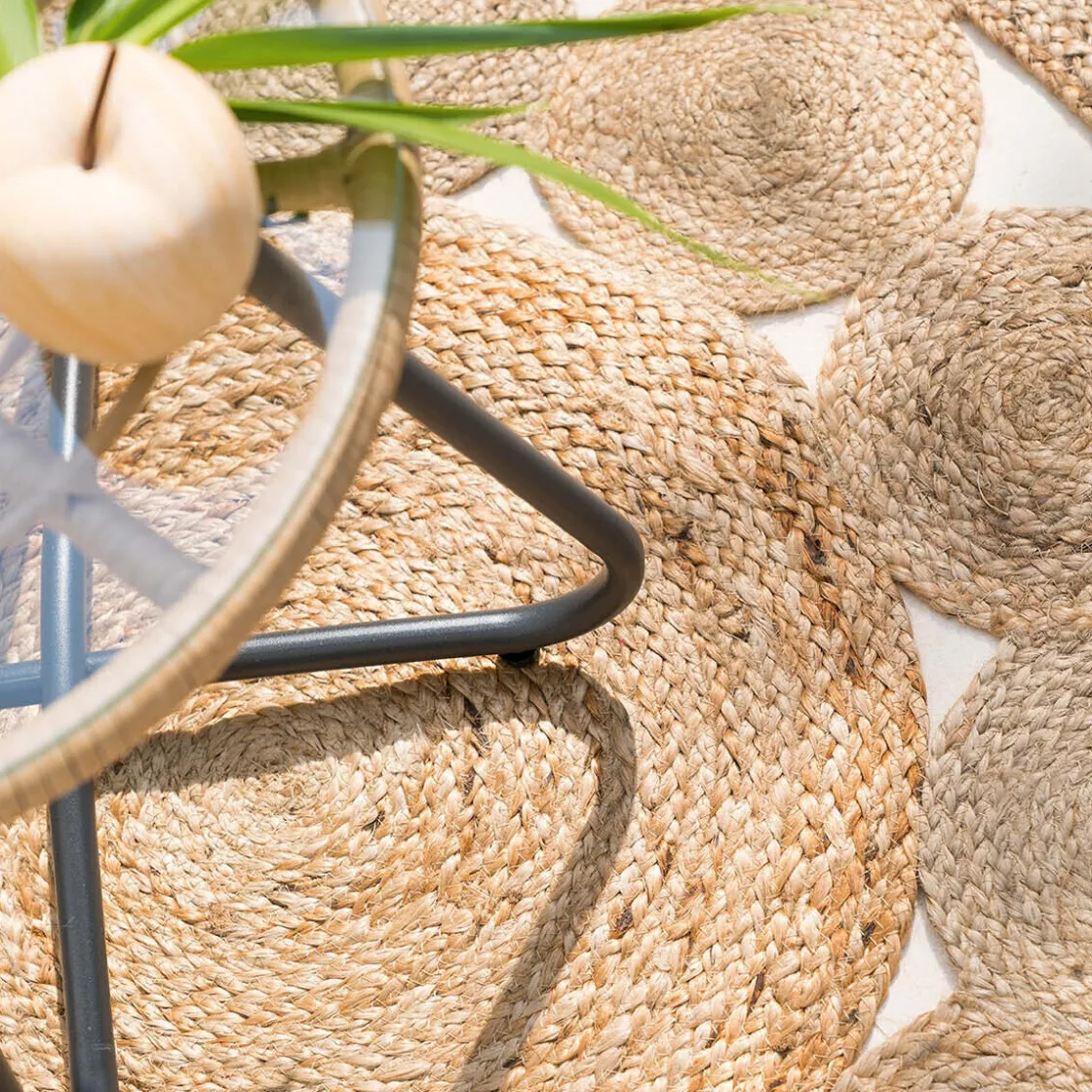 ATMOSPHERA Tapis ajouré en jute Hot