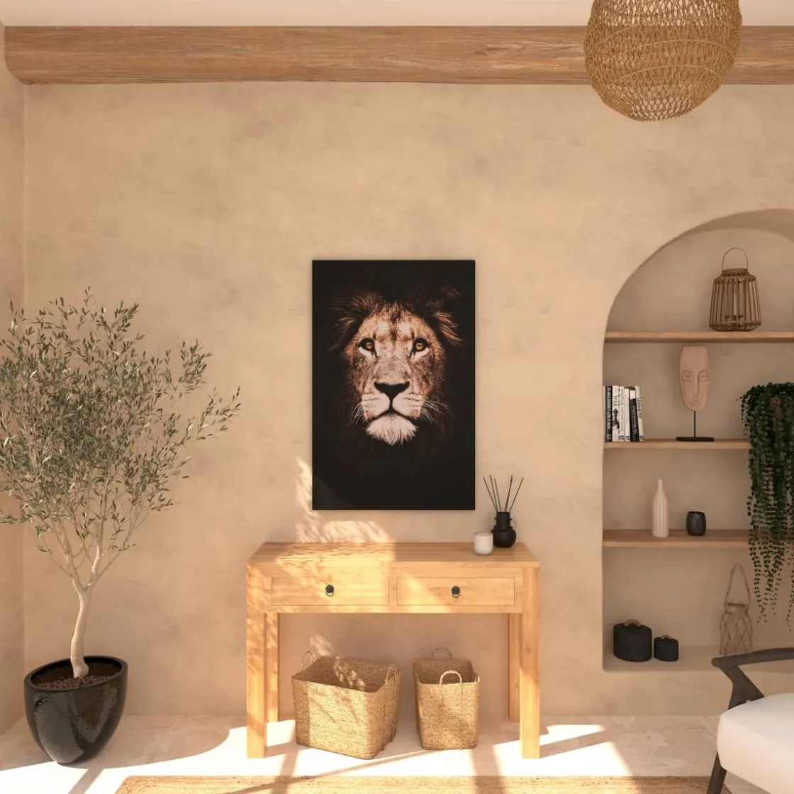 ATMOSPHERA Toile encadrée "Animaux"