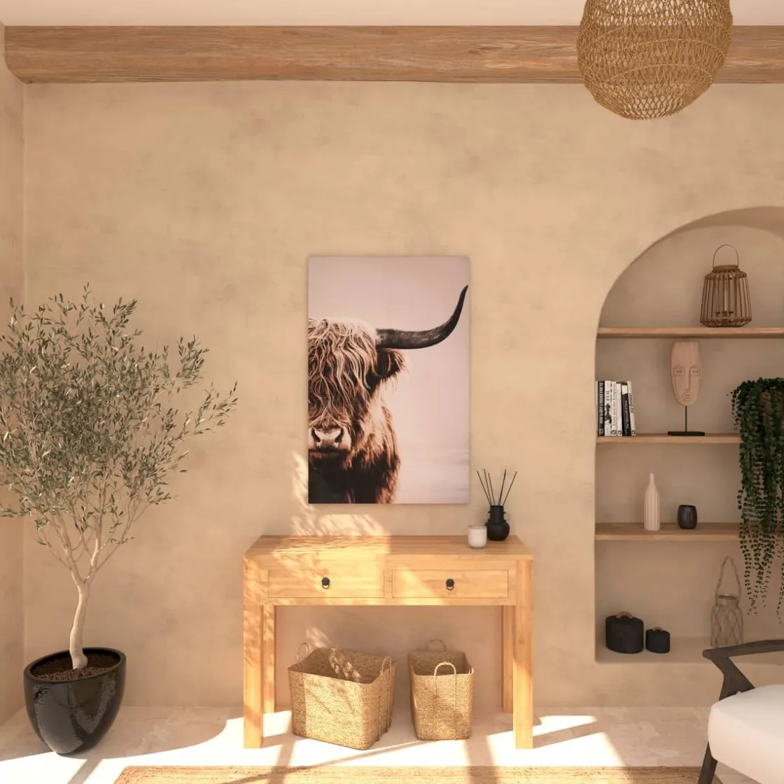 ATMOSPHERA Toile encadrée "Animaux"