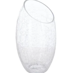 ATMOSPHERA Vase bombé, verre craquelé Online