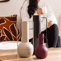 ATMOSPHERA Vase métal "Sylvain" Clearance