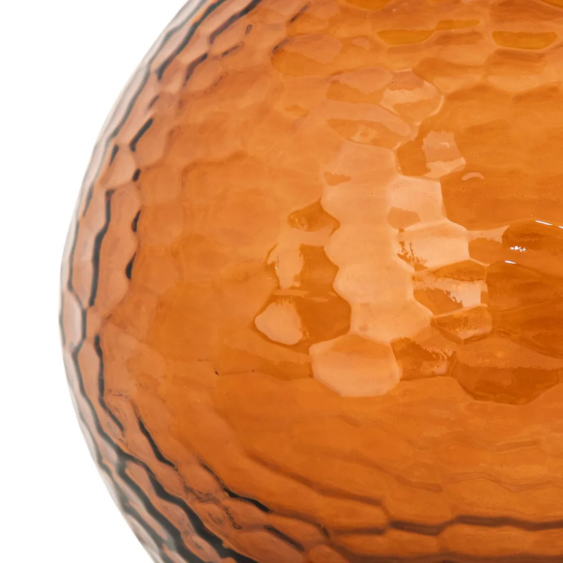 ATMOSPHERA Vase verre martelé "Alric" New